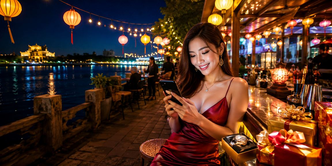 Người dùng Huế trải nghiệm casino mobile trên điện thoại tại bãi biển