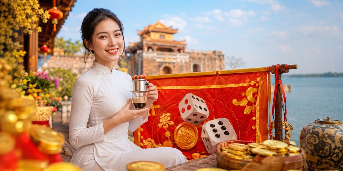 Người chơi Huế tham gia cá cược tài xỉu với ly cà phê buổi chiều